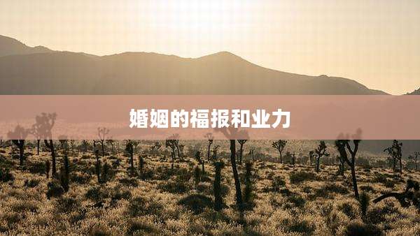婚姻的福报和业力