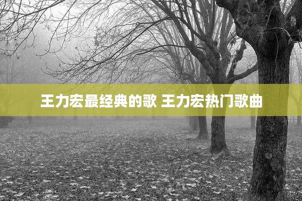 王力宏最经典的歌 王力宏热门歌曲