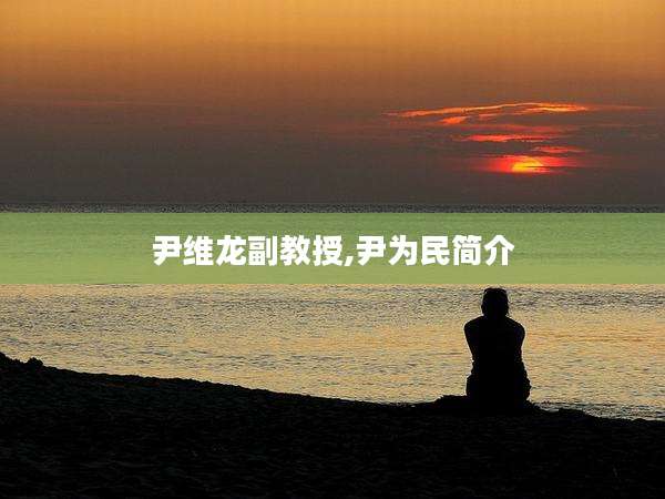 尹维龙副教授,尹为民简介