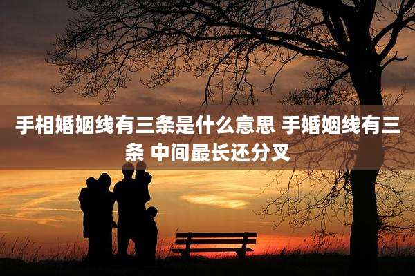 手相婚姻线有三条是什么意思 手婚姻线有三条 中间最长还分叉