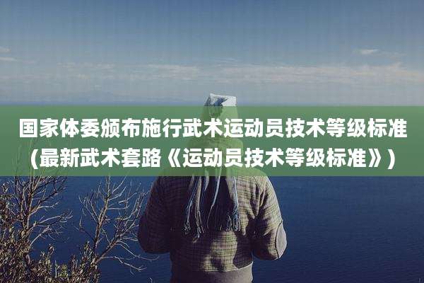国家体委颁布施行武术运动员技术等级标准(最新武术套路《运动员技术等级标准》)