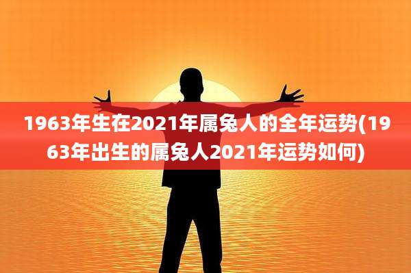 1963年生在2021年属兔人的全年运势(1963年出生的属兔人2021年运势如何)