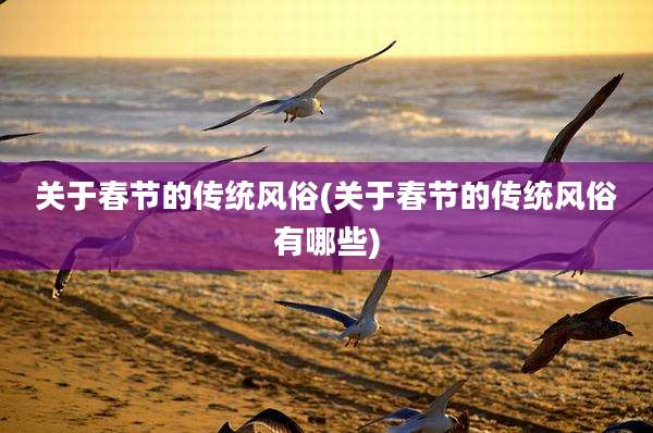 关于春节的传统风俗(关于春节的传统风俗有哪些)