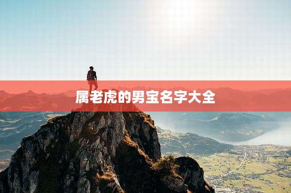 属老虎的男宝名字大全