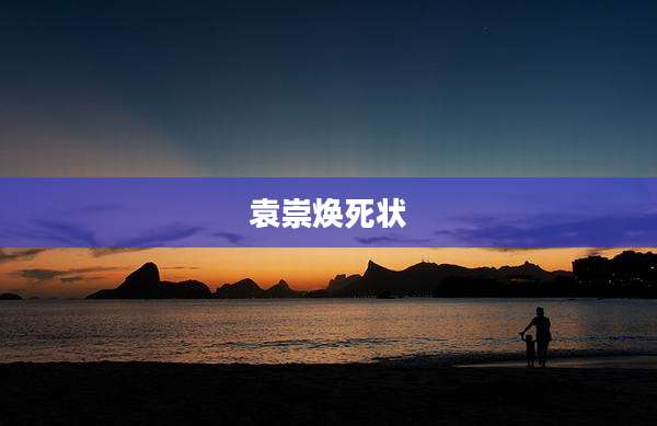 袁崇焕死状