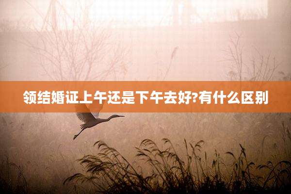 领结婚证上午还是下午去好?有什么区别