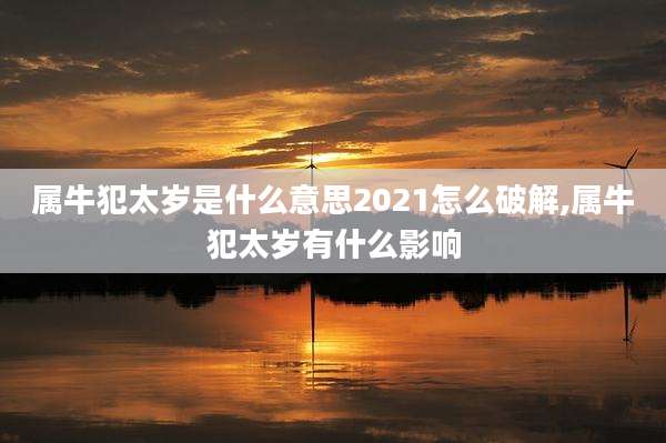 属牛犯太岁是什么意思2021怎么破解,属牛犯太岁有什么影响