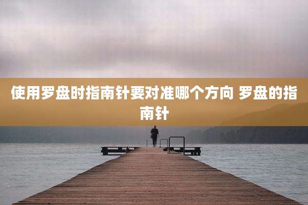 使用罗盘时指南针要对准哪个方向 罗盘的指南针