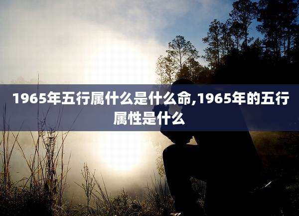 1965年五行属什么是什么命,1965年的五行属性是什么
