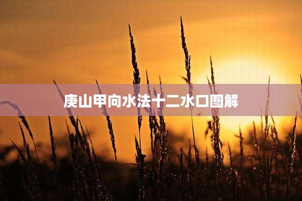 庚山甲向水法十二水口图解
