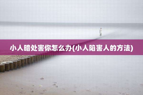 小人暗处害你怎么办(小人陷害人的方法)