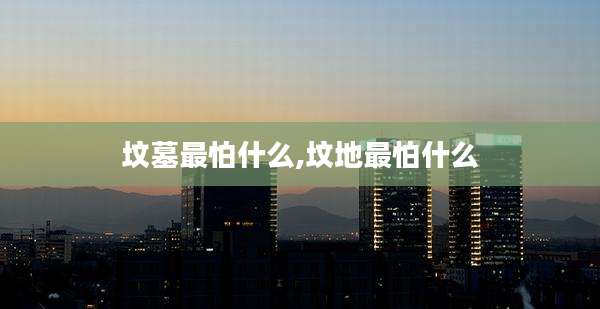 坟墓最怕什么,坟地最怕什么