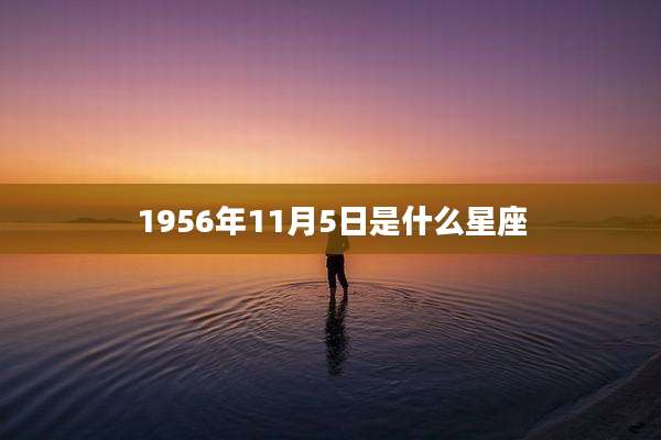 1956年11月5日是什么星座
