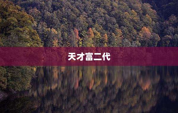 天才富二代