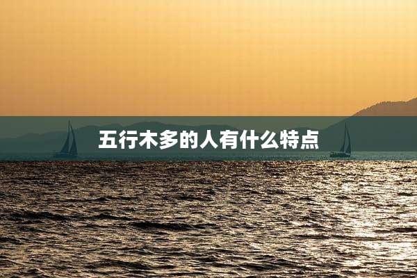 五行木多的人有什么特点