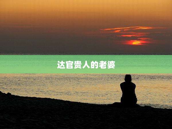 达官贵人的老婆