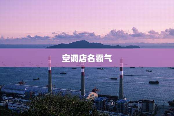 空调店名霸气