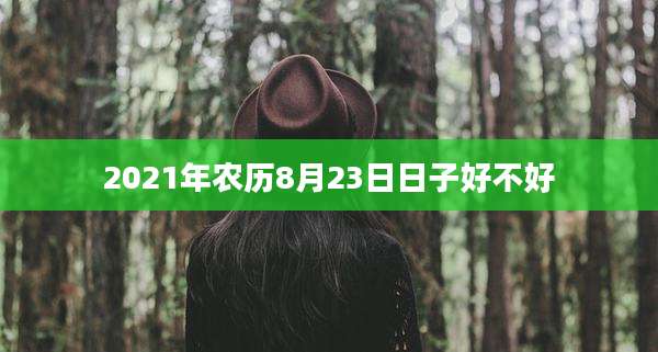 2021年农历8月23日日子好不好