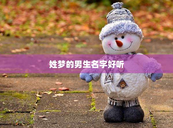 姓梦的男生名字好听