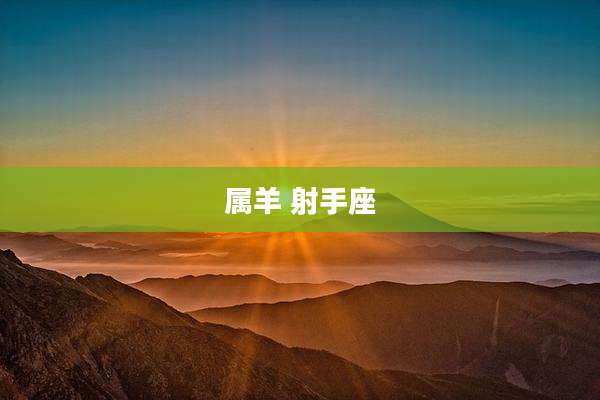 属羊 射手座