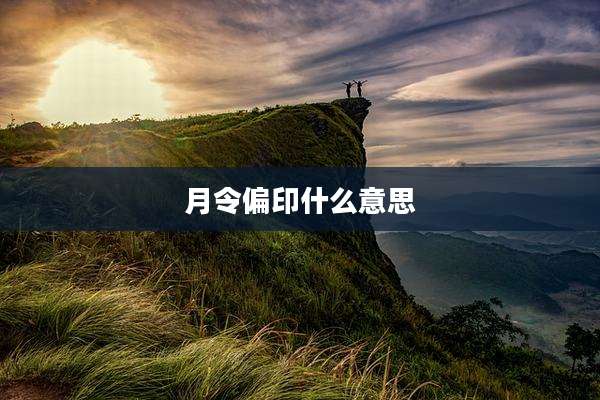 月令偏印什么意思