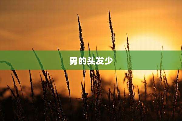 男的头发少