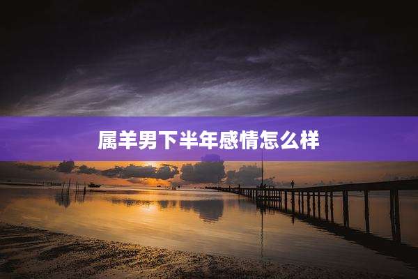 属羊男下半年感情怎么样