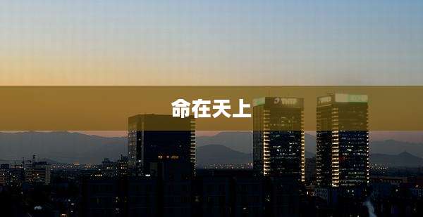 命在天上
