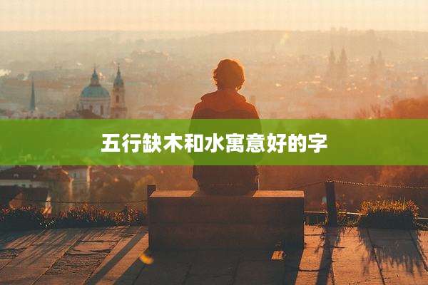 五行缺木和水寓意好的字