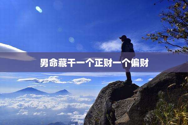 男命藏干一个正财一个偏财