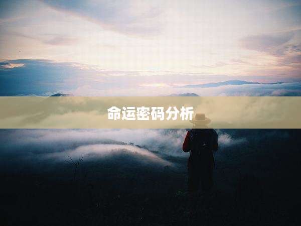 命运密码分析