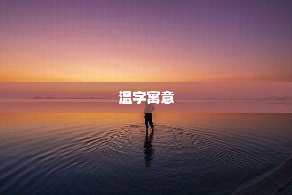 温字寓意