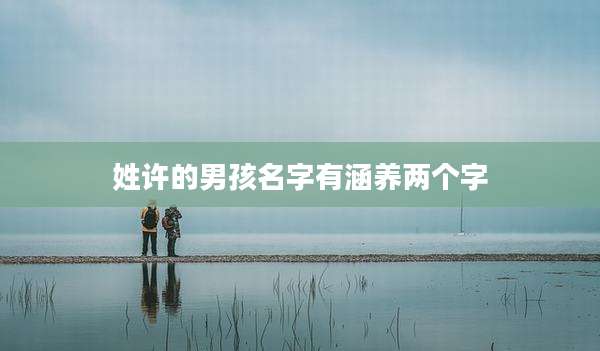 姓许的男孩名字有涵养两个字
