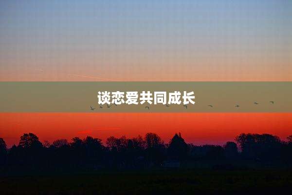 谈恋爱共同成长