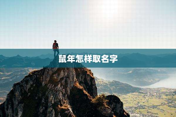 鼠年怎样取名字