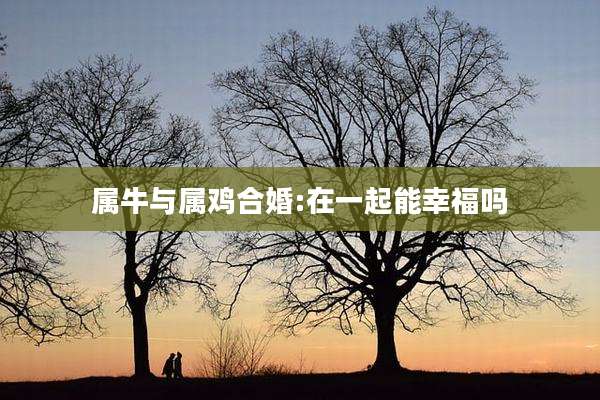 属牛与属鸡合婚:在一起能幸福吗