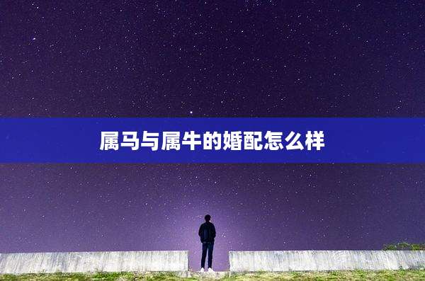 属马与属牛的婚配怎么样