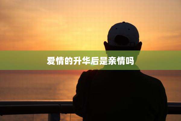 爱情的升华后是亲情吗