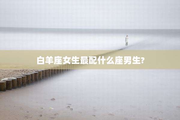 白羊座女生最配什么座男生?