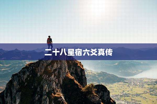 二十八星宿六爻真传