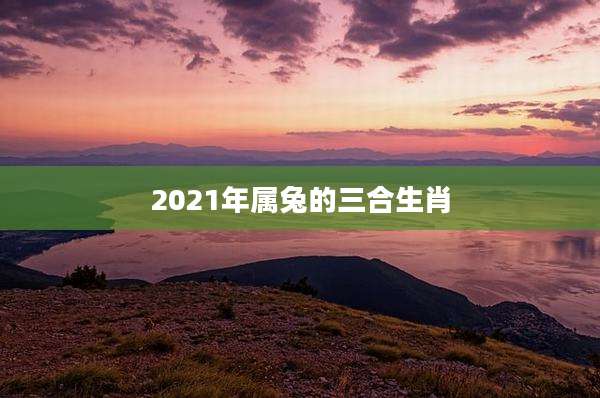 2021年属兔的三合生肖