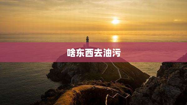 啥东西去油污