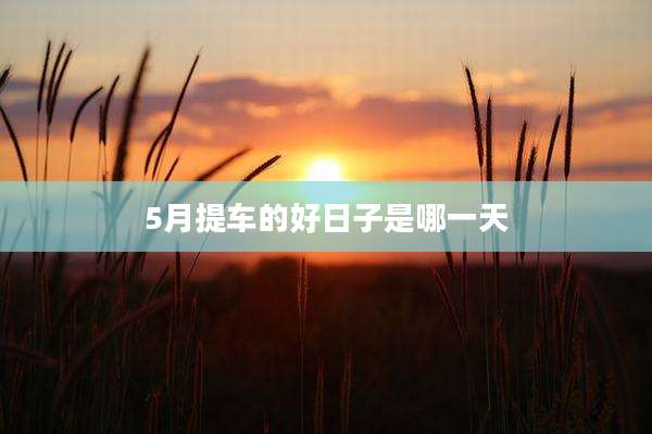 5月提车的好日子是哪一天