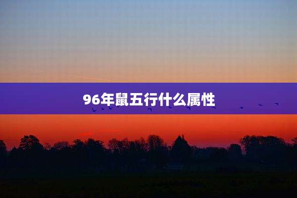 96年鼠五行什么属性