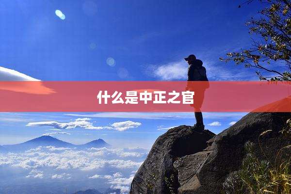 什么是中正之官