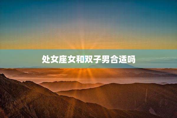 处女座女和双子男合适吗