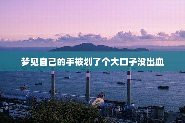 梦见自己的手被划了个大口子没出血