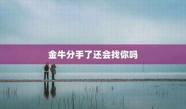 金牛分手了还会找你吗