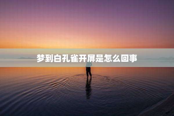梦到白孔雀开屏是怎么回事