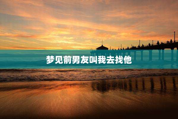 梦见前男友叫我去找他